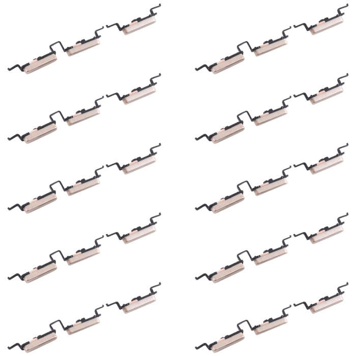 10pcs Power Button + Volume Control Button, For Samsung Galaxy J2 Core SM-J260, For Samsung Galax...