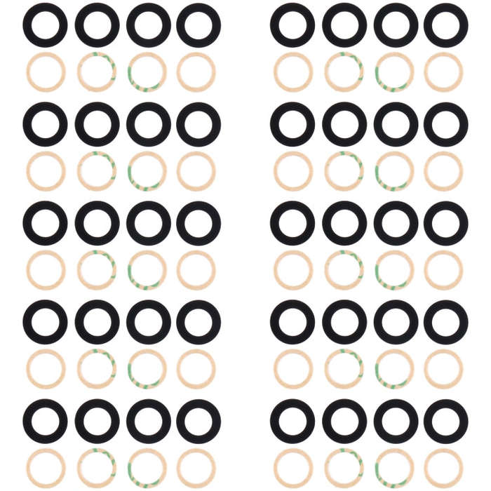10set Back Camera Lens, For Samsung Galaxy M54 SM-M546B, For Samsung Galaxy M14 SM-M146B, For Sam...