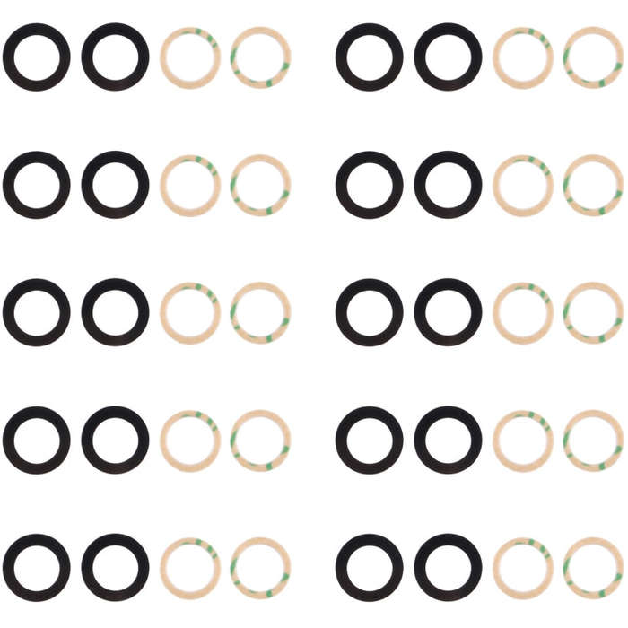 10set Back Camera Lens, For Samsung Galaxy M54 SM-M546B, For Samsung Galaxy M14 SM-M146B, For Sam...