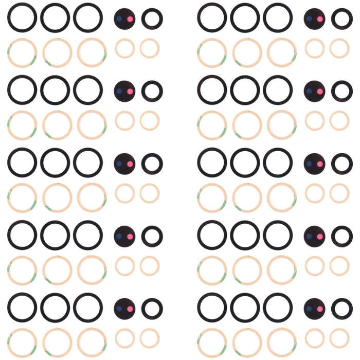 10set Back Camera Lens, For Samsung Galaxy M54 SM-M546B, For Samsung Galaxy M14 SM-M146B, For Sam...