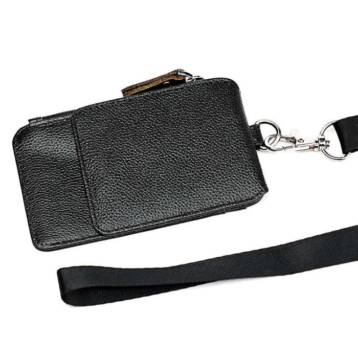 KB172 Antimagnetic RFID Leather Card Holder Office Work Certificate Case Chest Card, KB172
