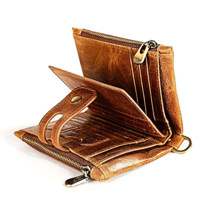 3515 Antimagnetic RFID Multi-function Leather Men Wallet with Card Holder