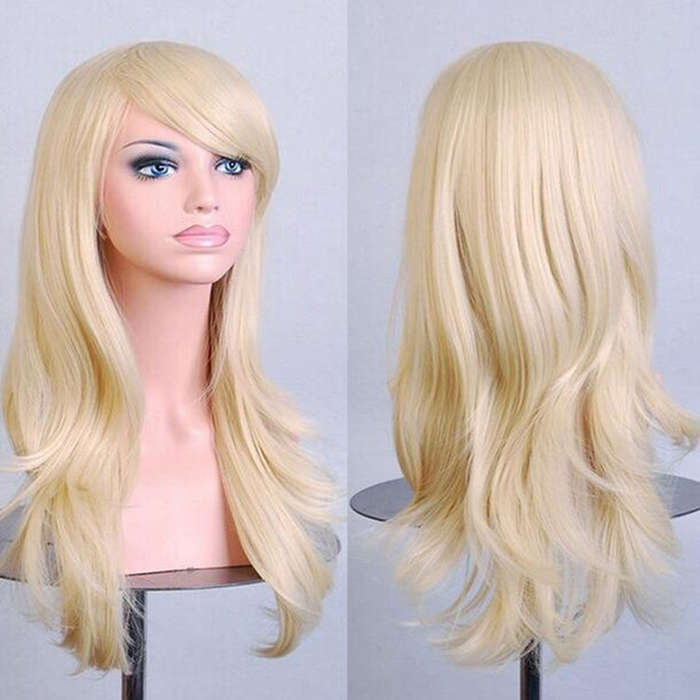 Anime Cos Role Playing Wig Cosplay Color Stage Headgear, Yellow, Red, Purple, Black, Silver Gray,...