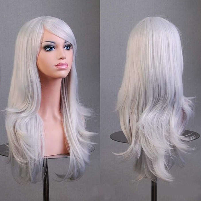 Anime Cos Role Playing Wig Cosplay Color Stage Headgear, Yellow, Red, Purple, Black, Silver Gray,...