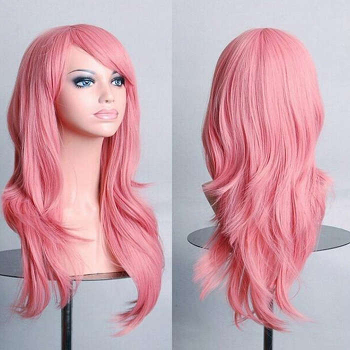 Anime Cos Role Playing Wig Cosplay Color Stage Headgear, Yellow, Red, Purple, Black, Silver Gray,...