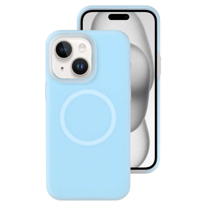 Jelly Liquid Silicone MagSafe Magnetic Phone Case, For iPhone 15 Pro Max, For iPhone 15 Pro, For ...