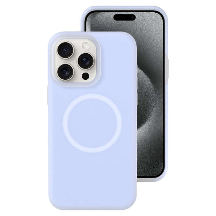 Jelly Liquid Silicone MagSafe Magnetic Phone Case, For iPhone 15 Pro Max, For iPhone 15 Pro, For ...