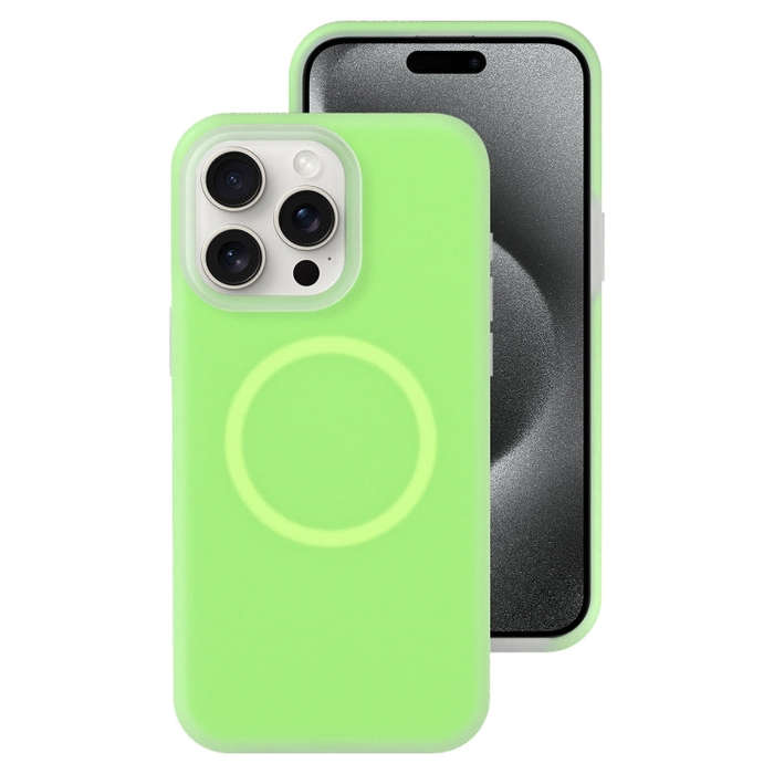 Jelly Liquid Silicone MagSafe Magnetic Phone Case, For iPhone 15 Pro Max, For iPhone 15 Pro, For ...