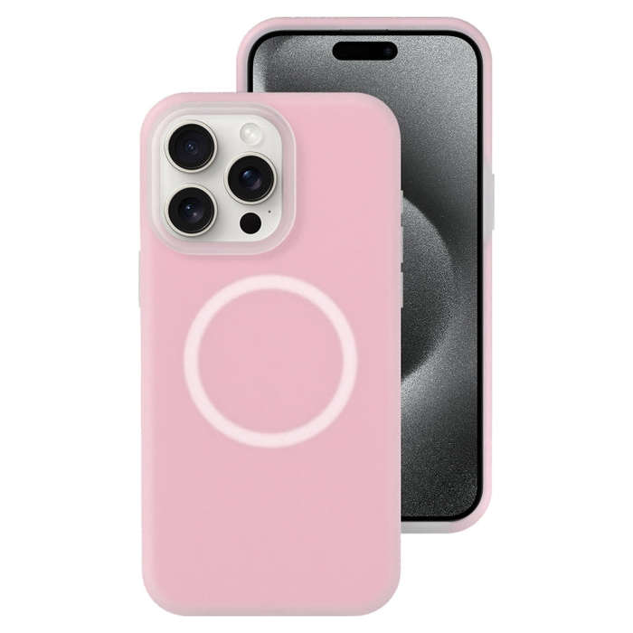Jelly Liquid Silicone MagSafe Magnetic Phone Case, For iPhone 15 Pro Max, For iPhone 15 Pro, For ...