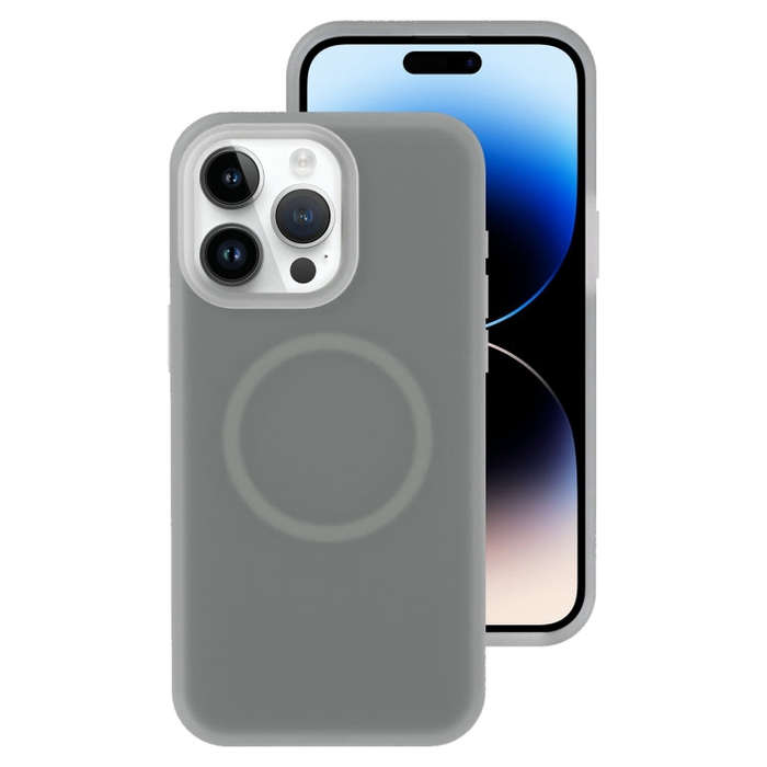 Jelly Liquid Silicone MagSafe Magnetic Phone Case, For iPhone 14 Plus, For iPhone 14, For iPhone ...