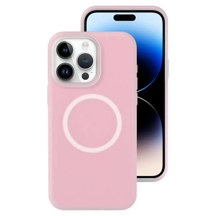 Jelly Liquid Silicone MagSafe Magnetic Phone Case, For iPhone 14 Plus, For iPhone 14, For iPhone ...