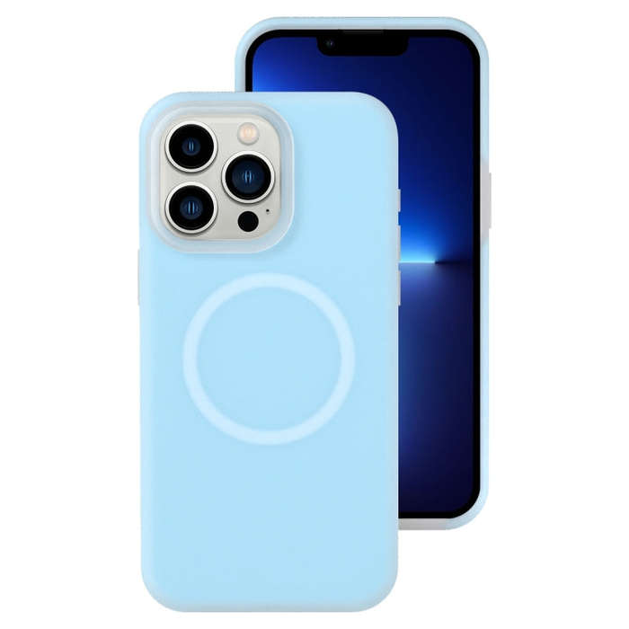 Jelly Liquid Silicone MagSafe Magnetic Phone Case, For iPhone 13 Pro Max, For iPhone 13 Pro, For ...