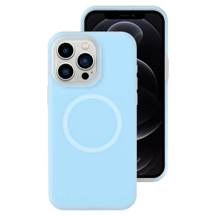 Jelly Liquid Silicone MagSafe Magnetic Phone Case, For iPhone 12 Pro Max, For iPhone 12 Pro, For ...