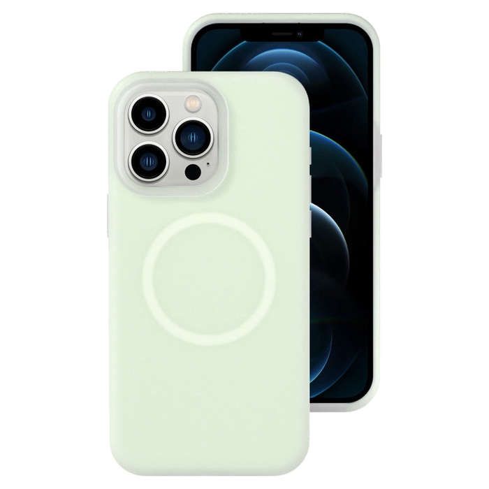 Jelly Liquid Silicone MagSafe Magnetic Phone Case, For iPhone 12 Pro Max, For iPhone 12 Pro, For ...