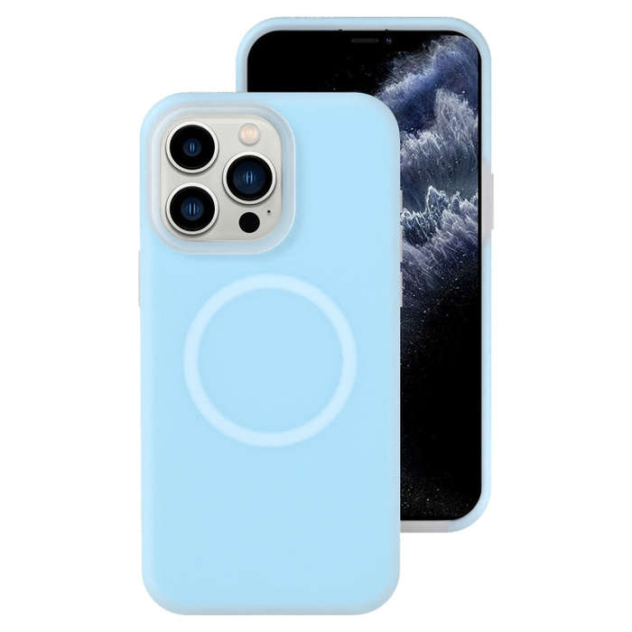 Jelly Liquid Silicone MagSafe Magnetic Phone Case, For iPhone 11 Pro