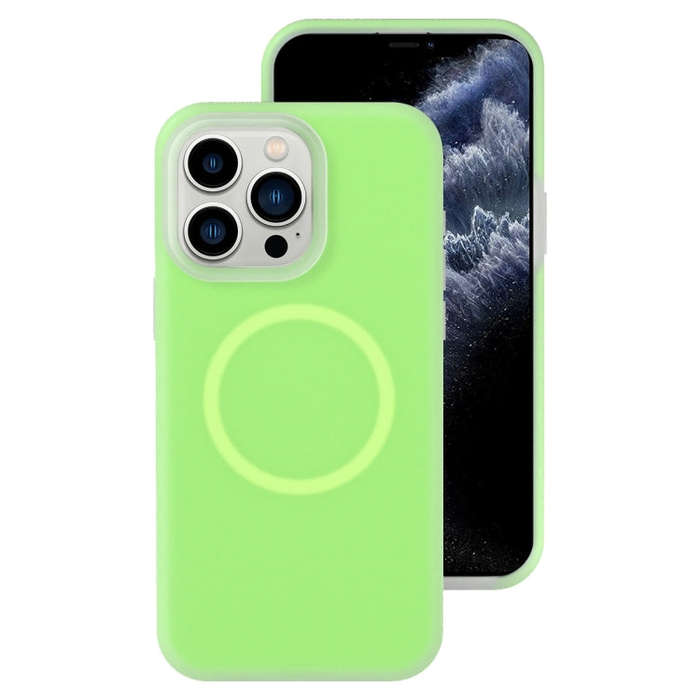 Jelly Liquid Silicone MagSafe Magnetic Phone Case, For iPhone 11 Pro