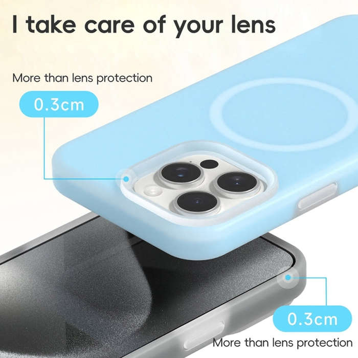 Jelly Liquid Silicone MagSafe Magnetic Phone Case, For iPhone 15 Pro Max, For iPhone 15 Pro, For ...