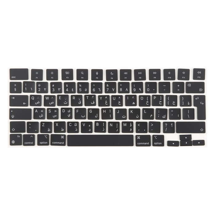 For MacBook A2442 A2485 A2779 A2780 A2991 A2992 A2918 UK Big Enter Version Keycaps, Arabic, Frenc...