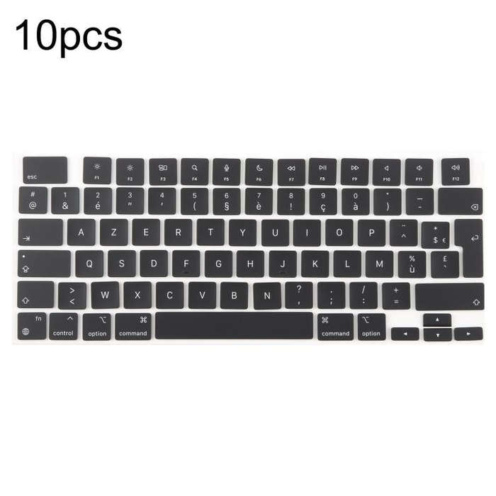 For MacBook A2442 A2485 A2779 A2780 A2991 A2992 A2918 10pcs UK Big Enter Version Keycaps, Arabic,...
