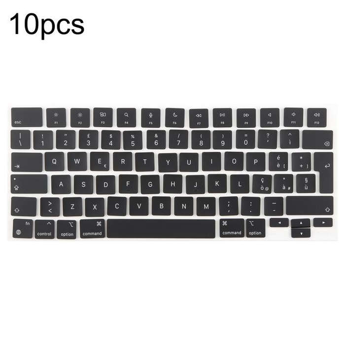 For MacBook A2442 A2485 A2779 A2780 A2991 A2992 A2918 10pcs UK Big Enter Version Keycaps, Arabic,...