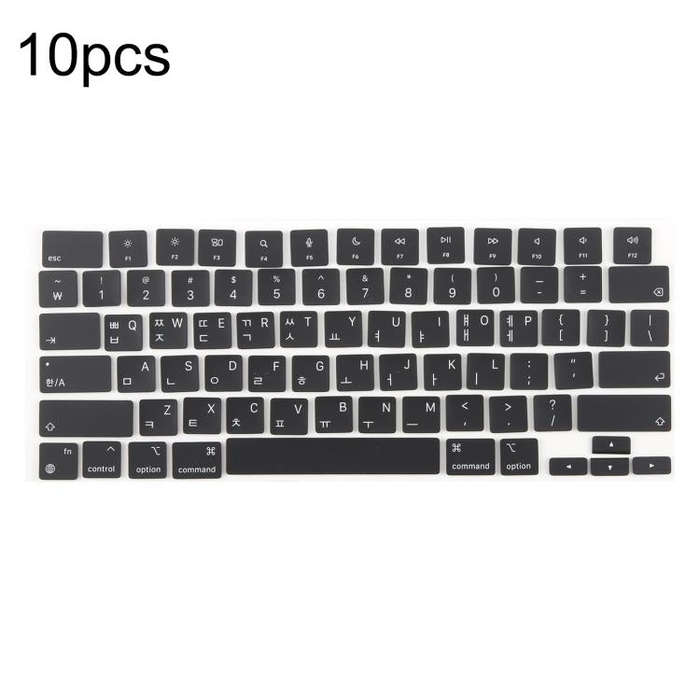 For MacBook A2442 A2485 A2779 A2780 A2991 A2992 A2918 10pcs US Small Enter Version Keycaps, Russi...