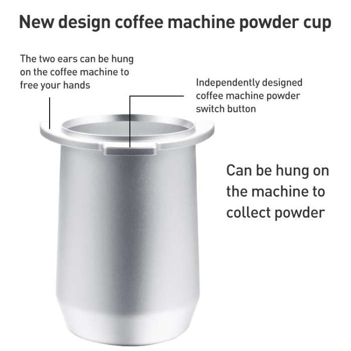 54mm Coffee Machine Handle Dosing Cup Mug Coffee Powder Feeder For Breville 8 Series, For Brevill...