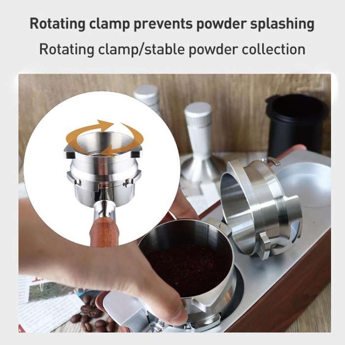 54mm Coffee Dosing Funnel Ring Stainless Steel Coffee Powder Dispenser for Breville 8 Series, For...