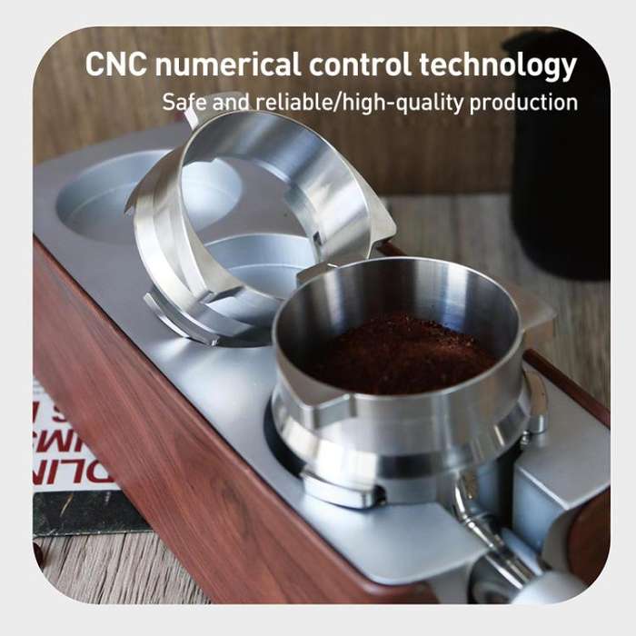 54mm Coffee Dosing Funnel Ring Stainless Steel Coffee Powder Dispenser for Breville 8 Series, For...