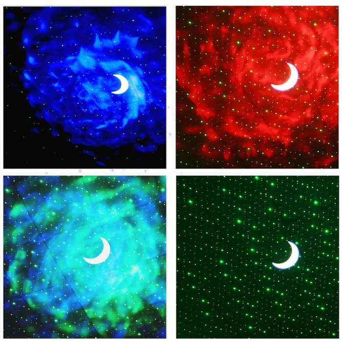 Elliptical Starry Projection Lamp Rechargeable Atmosphere Light, No Remote Control, With Remote C...