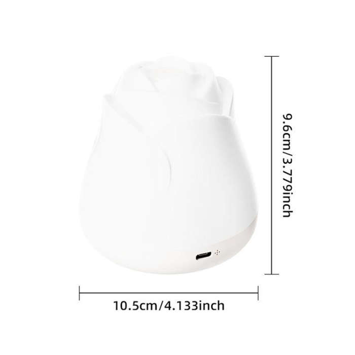 3W Rose Night Light Bedside Touch Sensor Ambient Lighting, USB Power, Rechargeable