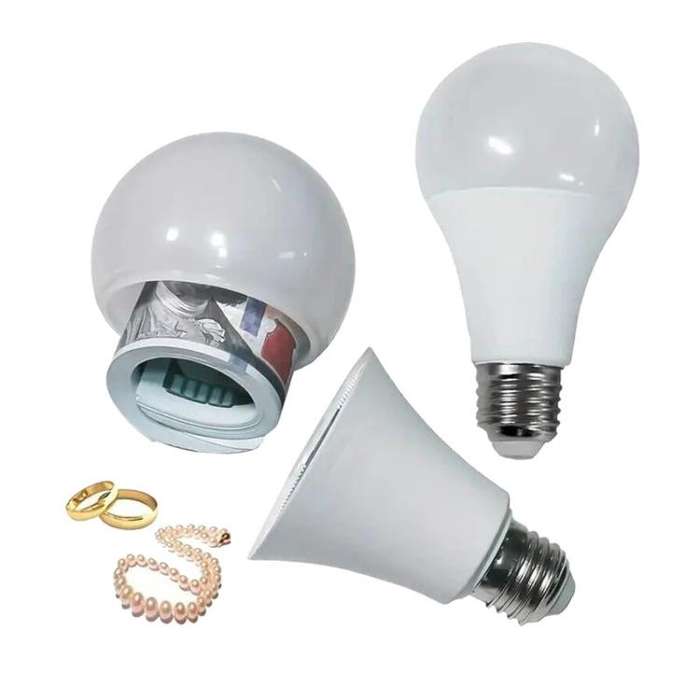 Creative Light Bulb Piggy Bank Cash Medicine Storage Box, Light Bulb