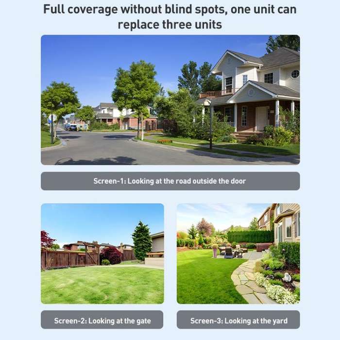 VTS29 6MP Multi-lens Panoramic Solar Surveillance PTZ Dome Camera, Southeast Asia WiFi, Southeast...