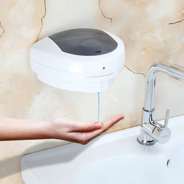 500ml Wall-mounted Plastic Automatic Induction Foam Soap Dispenser, 500ml Induction Foam Soap Dis...