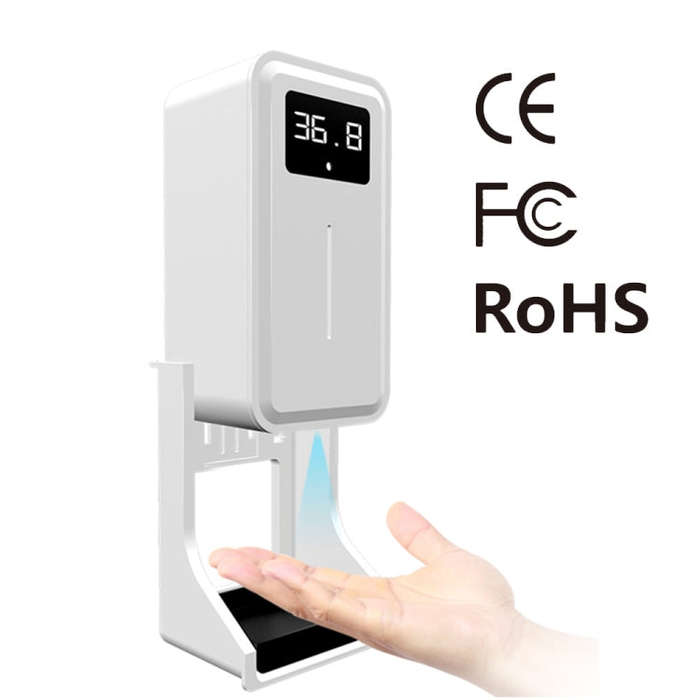 Rehabor A Handsfree Non-contact Body Light-sensitive Distance Sensor Thermometer + 450ml Automati...