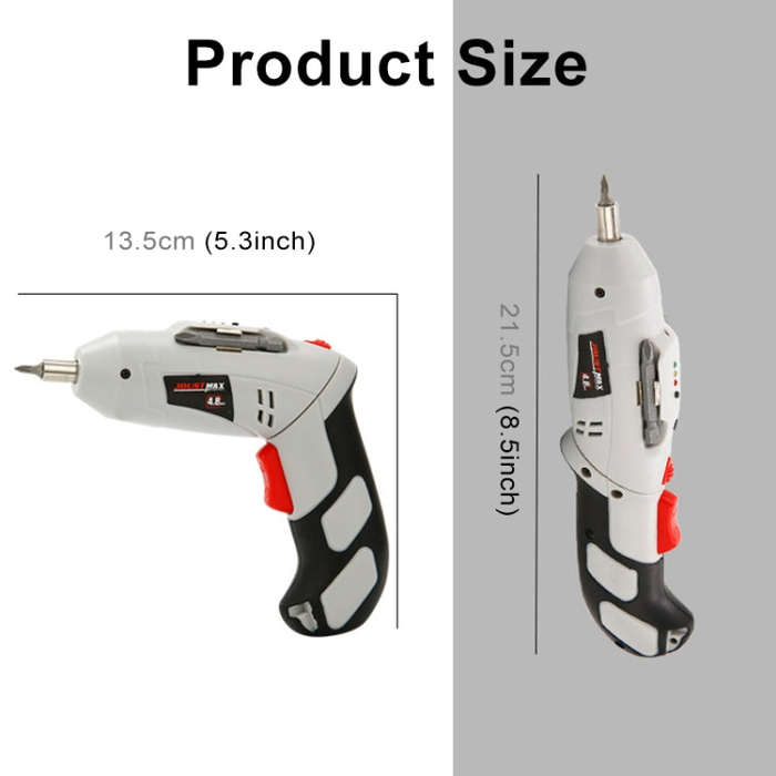 4.8V Multi-functional Household Electric Screwdriver Electric Drill Electric Screwdriver Set US P...