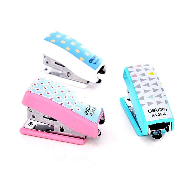 Deli Creative Stationery Geometry Stapler Colorful Fashion Stapler School Office Supplies Small, ...