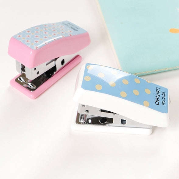 Deli Creative Stationery Geometry Stapler Colorful Fashion Stapler School Office Supplies Small, ...