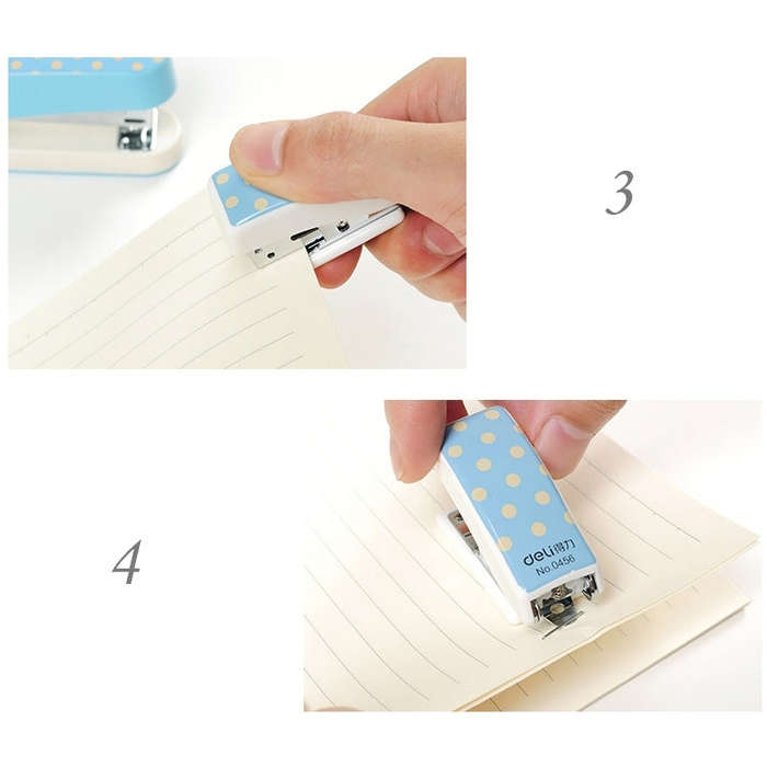 Deli Creative Stationery Geometry Stapler Colorful Fashion Stapler School Office Supplies Small, ...
