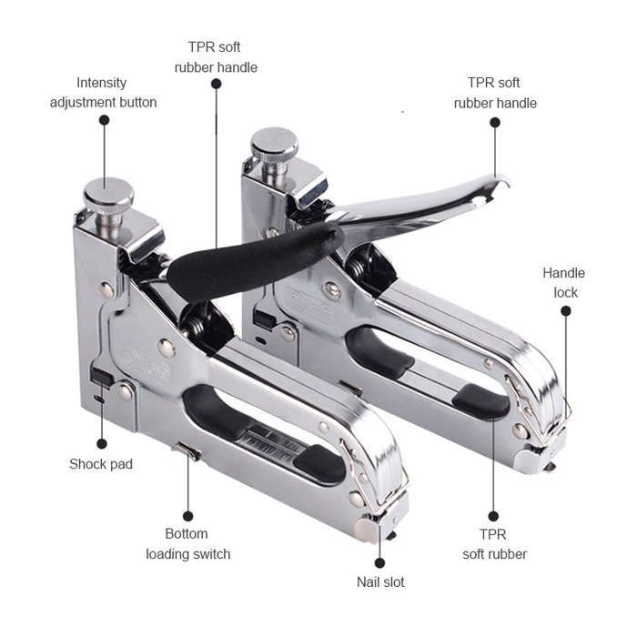 Nail Gun U Type / T Type / Door Type Nail Universal Nailer, Nailer, With Handle Case, With 1000 P...