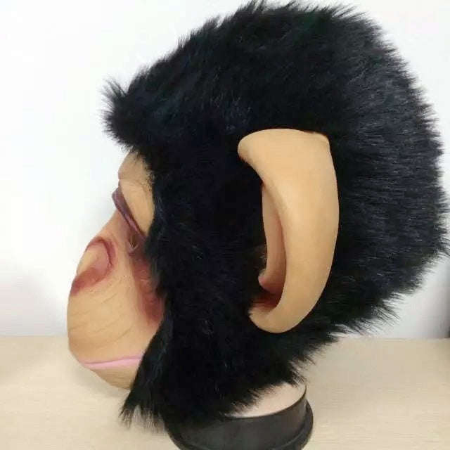 Popular Lovely Halloween Mask Masquerade Emulsion Gorilla Mask for Men and Women, Gorilla