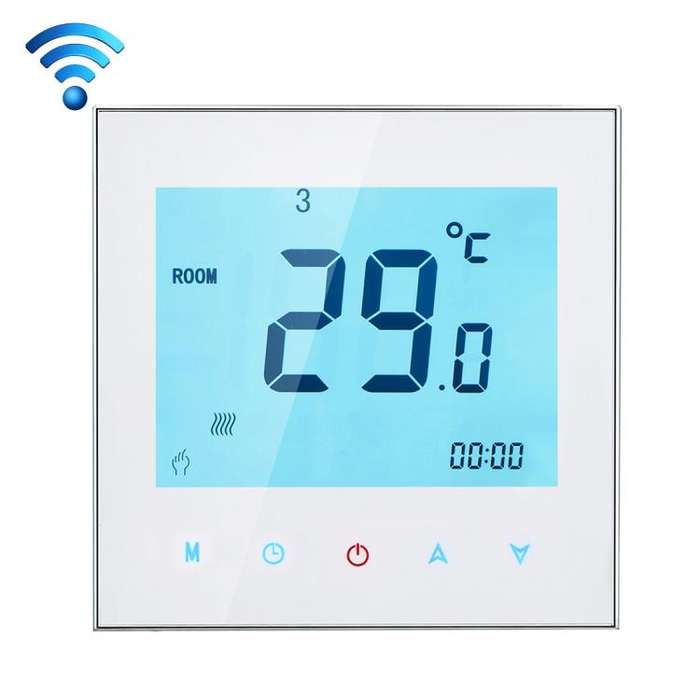 BHT-1000-GA-WIFI 3A Load Water Heating Type Touch LCD Digital WiFi Heating Room Thermostat, Displ...