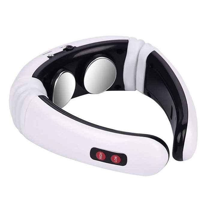 USB Charging 1300 mAh Electric Back Neck Shoulder Electrical Pulse Electric Shock Body Massager, ...