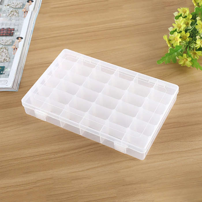 Plastic Organizer Container Storage Box Removable Grid Compartment for Jewelry Earring Fishing Ho...