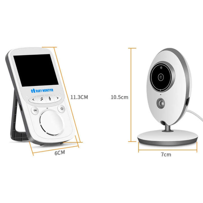 VB605 2.4 inch LCD 2.4GHz Wireless Surveillance Camera Baby Monitor, Support Two Way Talk Back, N...