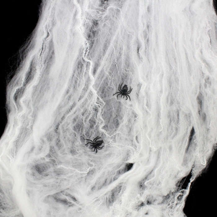 Halloween Props Cotton Yarn Spider Webs, Random Color Delivery, Spider