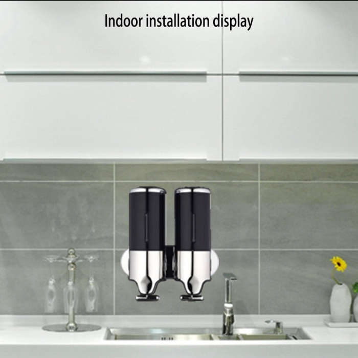 Dual Hotel Shower Manual Dispenser Wall Mounted Washing Liquid Shampoo Soap Bottle, Capacity: 100...