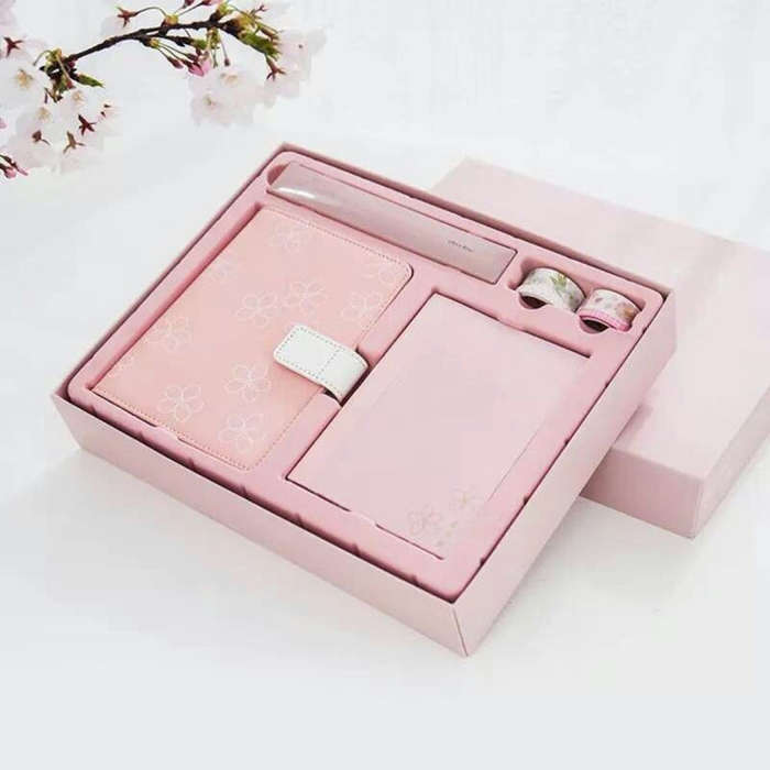 Creative Notebook See Also The Sakura PU Hand Book Suit Gift Notebook School Office Supplies, Ran...