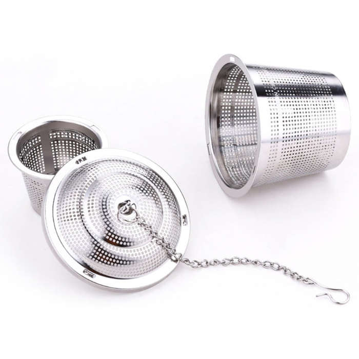 Stainless Steel Locking Spice Tea Strainer Mesh Infuser Tea Ball Filter, Middle Size: 6.5 x 6cm, ...