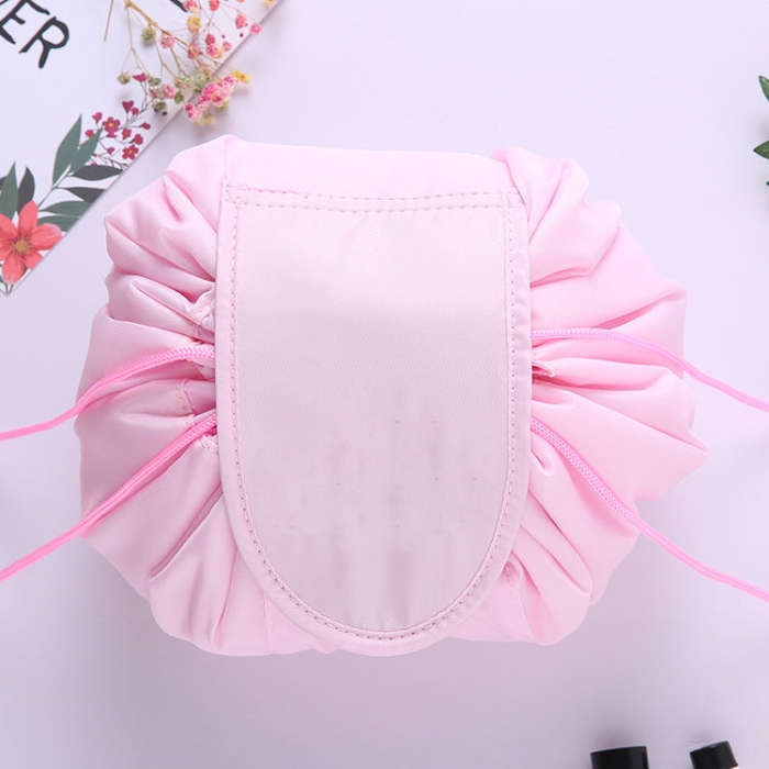 Travel Large Volume Drawstring Bag Cosmetic Sundries Storage Bag, Gray Blue, Light Grey, Light Pi...