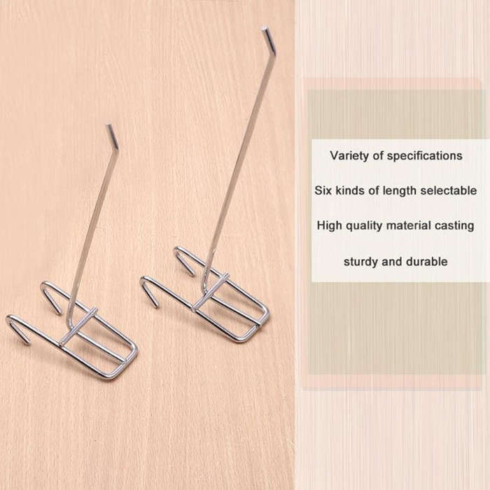 10pcs 3.5mm Supermarket Iron Grid Shelf Hook, Length: 20cm, 3.5mm 20cm